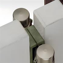 Aldeghı Çarpma Kapı Menteşesi ART.101B Serisi Nikel 100 mm