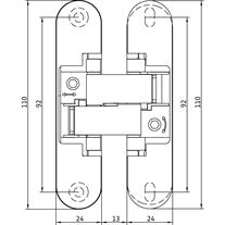 Anselmi 3 Yönlü Gizli Menteşe AN 3D 140