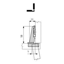 Blum Modül Menteşe Düz 100 derece 