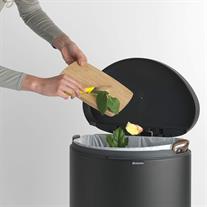 Brabantia Flatback Mineral Infinite Grey Pedallı Çöp Kutusu 40 Lt