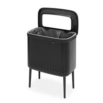 Brabantia Matt Black Plastik Kapaklı Çamaşır Sepeti 60 Lt