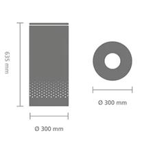 Brabantia Matt Black Plastik Kapaklı Metal Çamaşır Sepeti 35 Lt