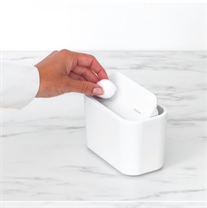 BRABANTİA Mindset Fresh White Plastik Küçük Çöp Kutusu 15 x 8.6 x 9.9cm