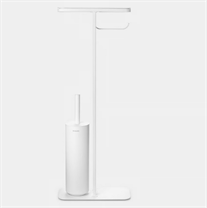 BRABANTİA Mindset Fresh White Standlı Organizer,Tuvalet Kağıdı Tutucusu Ve Tuvalet Fırçası