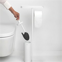 BRABANTİA Mindset Fresh White Standlı Organizer,Tuvalet Kağıdı Tutucusu Ve Tuvalet Fırçası