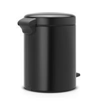 Brabantia Newicon Matt Black Çelik Pedallı Banyo Çöp Kovası 5 lt