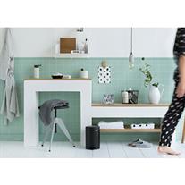 Brabantia Newicon Matt Black Çelik Pedallı Banyo Çöp Kovası 3 Lt