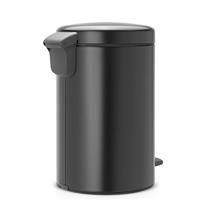 Brabantia Newicon Matt Black Pedallı Çöp Kovası 12 Lt