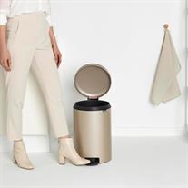 Brabantia Newicon Şampanya Rengi Metal Pedallı Çöp Kovası 20 Lt