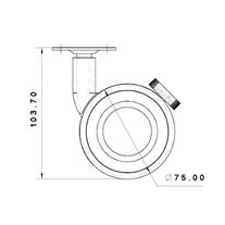 BURAK TEKER 0762 CAS Mobilya Tekerlekleri 
