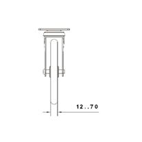 BURAK TEKER 1012 SUP Servis Arabası Tekerleği Sarı