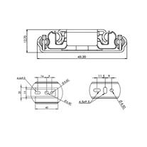Canex Frenli Teleskopik Bilyalı Ray Kaplamalı Genişlik 43 mm Ray Uzunluğu 400 mm