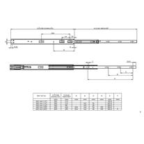 Canex Frenli Teleskopik Bilyalı Ray Kaplamalı Genişlik 43 mm Ray Uzunluğu 350 mm