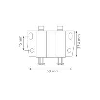 Çift İticili Mıknatıs Çıtçıt Beyaz