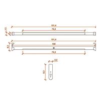 KANCA Işıklı Askı Borusu Ledli Sensörlü Elektrikli Sistem 160 - 169 cm Siyah