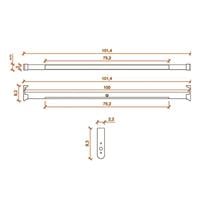 KANCA Işıklı Askı Borusu Ledli Sensörlü Pilli Sistem 150 - 159 cm