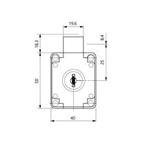 KANCA Kare Taban Çekmece Kilidi Çift Türlü Nikel 