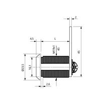 KANCA Mandallı Çekmece Kilidi 20 mm