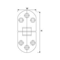 KANCA Oval Masa Mentesesı 30x45 mm Sarı