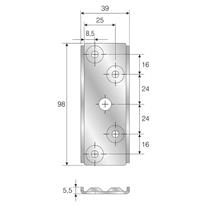Mesan Dolap Askı Elemanı (Montaj Setli)