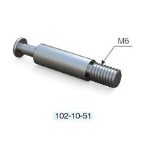 Mesan Fixa Bağlantı Mili M6 x 34 mm Çinko Yüzey