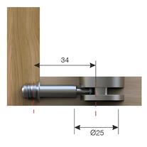 Mesan Fixa Bağlantı Mili M6 x 34 mm Çinko Yüzey