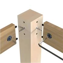 Mesan Fixa Bağlantı Mili M6 x 34 mm Çinko Yüzey