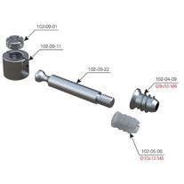 Mesan Fortefix Gövde ( 18mm panel için) 18mm Çinko Yüzey