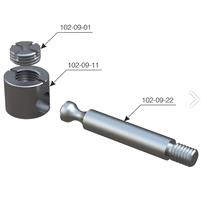 Mesan Fortefix Gövde ( 18mm panel için) 18mm Çinko Yüzey