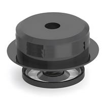 Mesan Gömme Baza Ayağı Siyah 30 mm