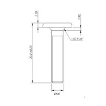 Mesan M6 Allen Baş Silindir Çektirme Vidası Çinko Yüzey