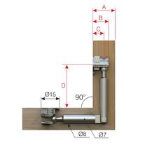 Mesan Mafsallı Msfix Mili Ø7x41,5