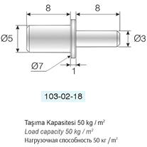 Mesan Metal Raf Pimi Ø3 - Ø5 mm Çinko Yüzey