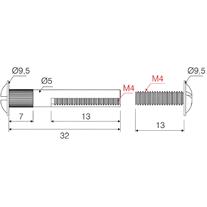 Mesan Mini Montebent Ø5x32mm Nikel