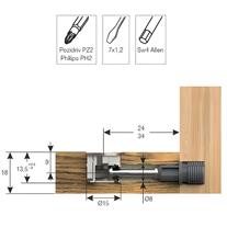 Mesan Msfix Gövde 18 Plus 18 mm Nikel