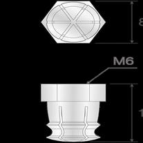 Mesan Pirinç Dübel M6