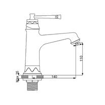NEWARC 961521 PERA LAVABO BATARYASI ALTIN