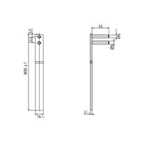 OJMAR Önden Merkezi Kilit Sistemi 800 mm