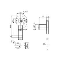 OJMAR Yandan Merkezi Kilit Sistemi 600 mm
