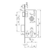 Özruh T9 Ekonomik Kilit Serisi Silindirli Paslanmaz Çelik Renk Oval 45 mm  Barel ve Rozet Hariç