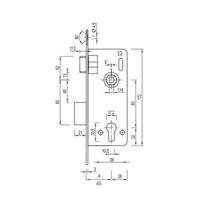 Özruh T9 Ekonomik Kilit Serisi Oda Tipi Paslanmaz Çelik Oval 55 mm