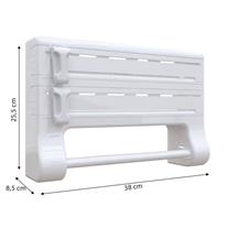 PRIMANOVA Mutfak Folyo/Havlu Tutucusu-Beyaz