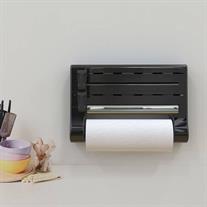 PRIMANOVA Mutfak Folyo/Havlu Tutucusu-Siyah