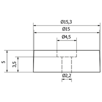 Sabit Çivili Poligrit Meşe 16mm