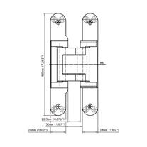 Simonswerk Tectus Yönlü Ayarlı Gizli Menteşe TE 541 3D 100 kg