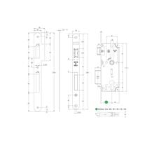 SOHO Art. 726 Yale Metal Dilli Gömme Kilit 