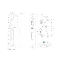 SOHO Art. 725 Oda Metal Dilli Gömme Kilit  