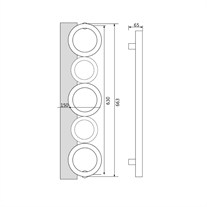 SOHO Çekme Kol 663x630x65 MM Altın
