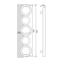 SOHO Çekme Kol 663x630x65 MM Krom