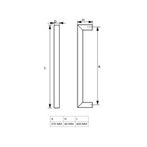 SOHO Çekme Kol PUR BRONZE 600X575X60MM 